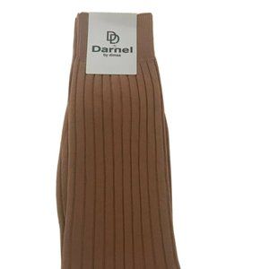Darnel Men's Taupe Dress Socks 100% Nylon